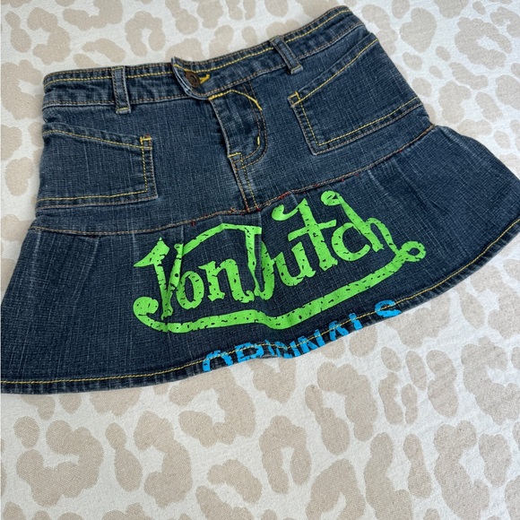Von Dutch Denim Skirt - Picture 2 of 4
